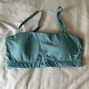 Gymshark bandeau bra in maya blue